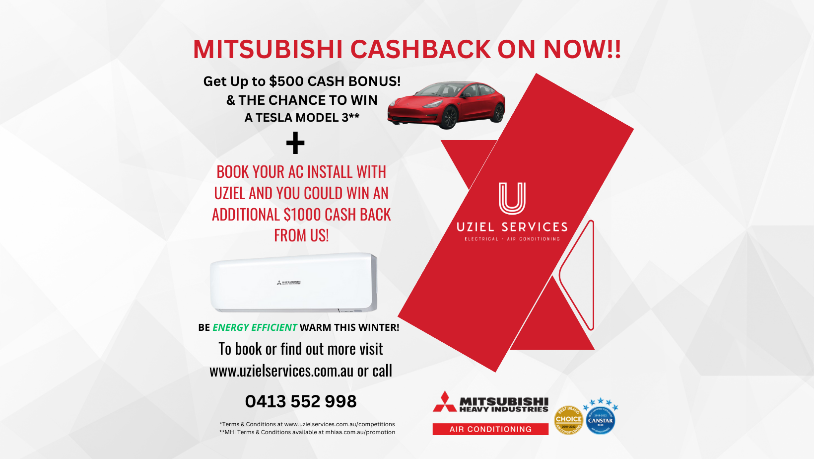 mitsubishi heavy industries air conditioning cashback